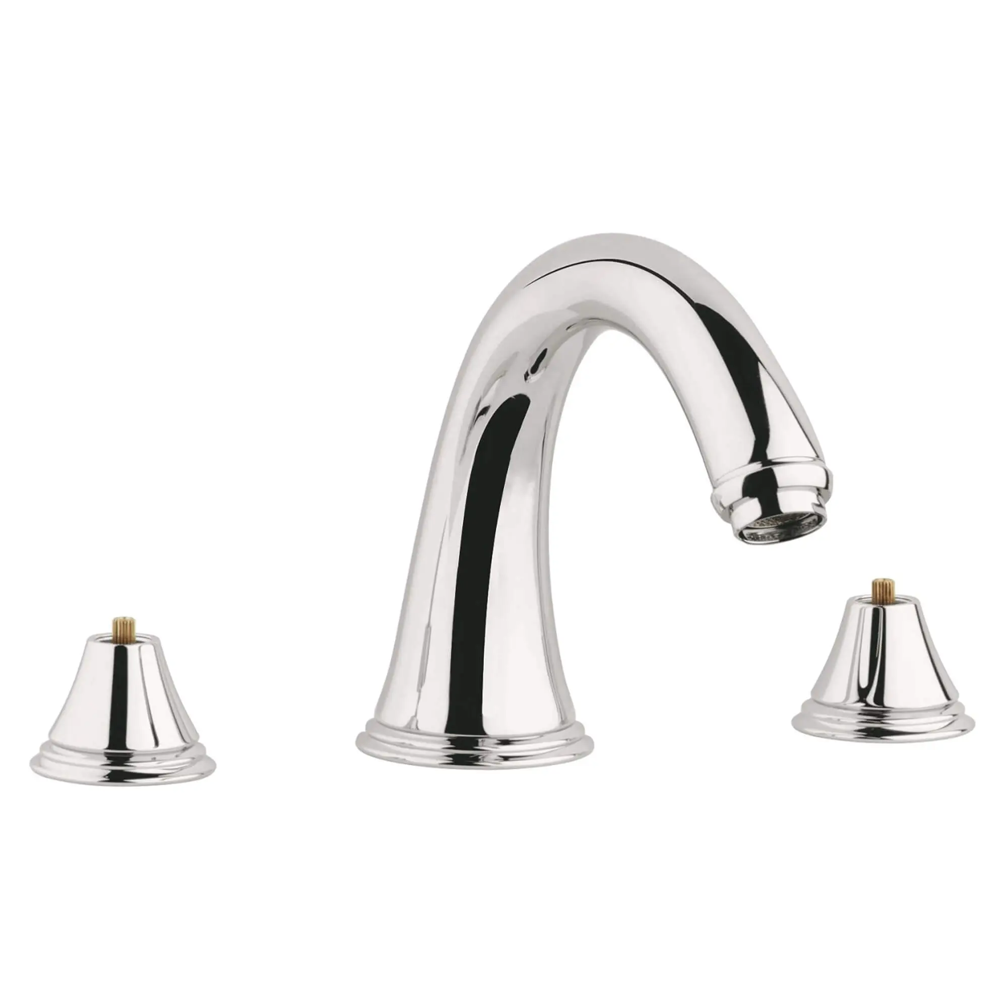 3-Hole 2-Handle Deck Mount Roman Tub Faucet